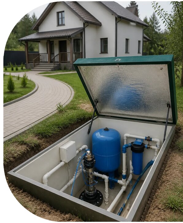 Автономное водоснабжение дома в Саяногорске от 153645 р. | АПаруса-Снг